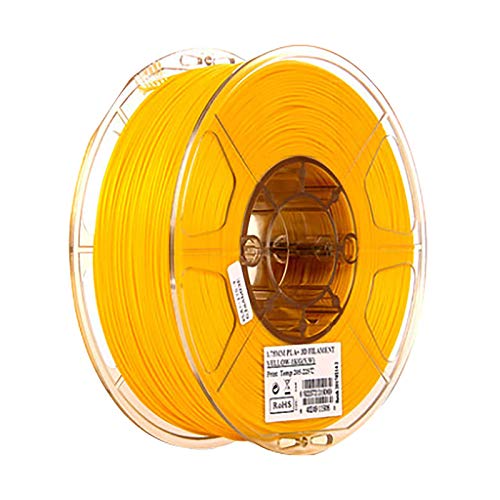 PLA + Filament 1,75 Mm 3D-Druckerfilament 1 Kg Spulenfilament Leitfähiges Filament 1,75 Mm/Genauigkeit +/- 0,02 Mm Für 3D-Drucker Und 3D-Druckstift(Color:Gelb)