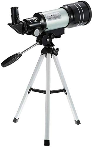 Teleskope Refraktive Spektive 70 Kaliber Reiseteleskop Tragbares 150X Monokular Multifunktionaler Refraktionsreflektor mit Stativ für Camping Full Moon