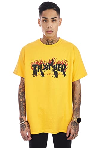 Thrasher Unisex Crow Gold T-Shirt, M