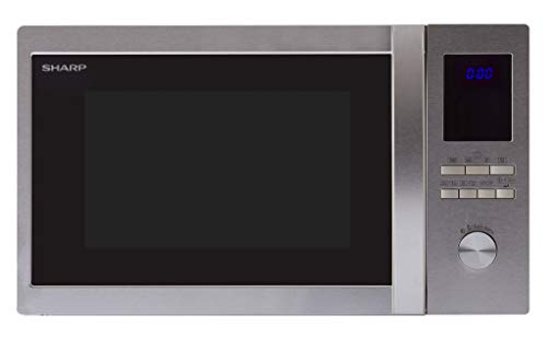 Sharp r-922stwe mikrowelle mit heißluft und grill edelstahl