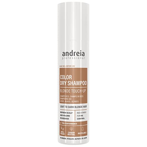 Andreia Professional Color Dry Shampoo Blonde 150 ml - Haarpflege - Keine Rückstände Formel - Deckt Grau, Glatzheit und Wurzeln ab - Alle Haartypen