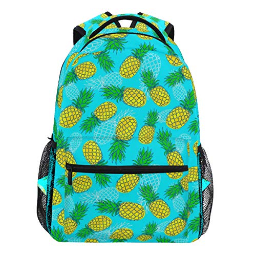 Oarencol Rucksack mit lustigem Ananas-Motiv, tropischer Sommerrucksack, Tagesrucksack, Reise, Schule, College, für Damen, Herren, Mädchen und Jungen