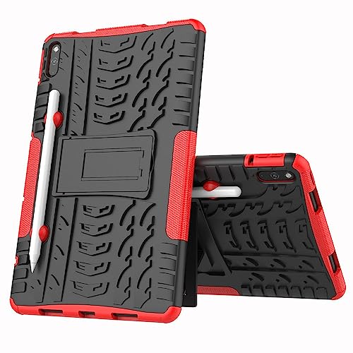 Tablet-Abdeckung, kompatibel mit Huawei MatePad 10,4 Zoll BAH3-L09 AL00 BAH3-W09, TPU + PC-Tablet-Abdeckung mit Standfunktion (Color : Red, Size : Matepad 10.4 inch)