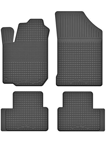 KO-RUBBERMAT Gummimatten Fußmatten 1.5 cm Rand geeignet zur OPEL AGILA B (Bj. 2007-2014) ideal angepasst 4 -Teile EIN Set