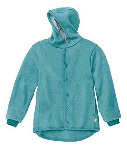 Disana Walk Jacke 3221 100% kbT Schurwolle/Futter 100% bkA Baumwolle (Lagoon, 110/116)