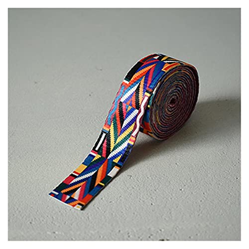 Gurtband,Köperband 5 Meter Breite 25mm Webb 12 Farben Gedruckt Gurtband Ribbon Gepäckgürtelband Seil Hund Pet Kragen Leine Kabelbaum (Color : Rainbow Printing)