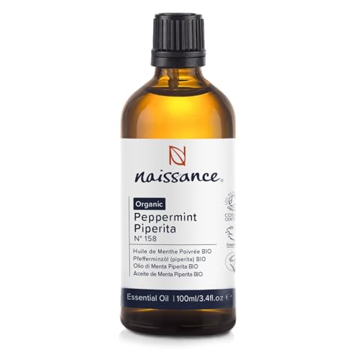 Naissance Pfefferminzöl BIO (Nr. 158) - 100ml - Mentha Piperita - 100% Reines Ackerminze Ätherisches Öl - Minzöl für Naturkosmetik, Aromatherapie, Duftlampe - Duftöl für Aroma Diffuser