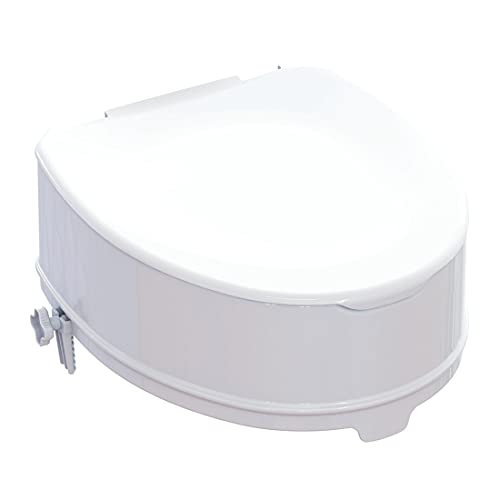 FabaCare Toilettensitzerhöhung Smart, Toilettenaufsatz, WC-Sitz bis 225 kg belastbar, 15 cm mit Deckel