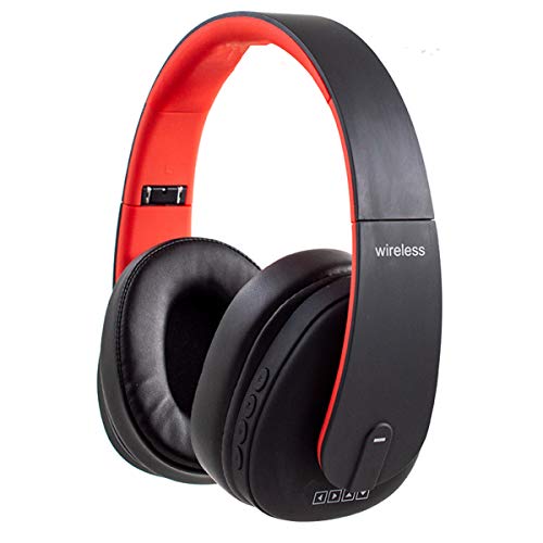 Bluetooth-Kopfhörer über Dem Ohr mit 3,5-mm-Audiobuchse, Integriertem 1200-mAh-Akku, 30-Stunden-Musikzeit, Faltbaren HiFi-Stereo-Bass-Kopfhörern mit Mikrofon und Kabelmodus für CellPhones Tablet PC TV
