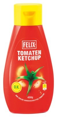 Felix Ketchup 450g, Mild 12 x 450 g