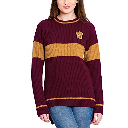 Harry Potter Quidditch Gryffindor Sweater Pullover Original aus dem Film Lammwolle - L