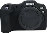 Zakao R8 Hülle, weiche Silikontasche, leicht, schmal, Gummi, schützende Digitalkamera-Schutzhülle für Canon EOS R8 (schwarz)