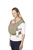 Ergobaby Embrace Babytrage für Neugeborene ab Geburt Extra Weich, Bauchtrage Baby Tragetasche Ergonomisch, Soft Olive