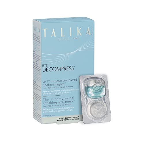 Talika Eye Decompress Beruhigende Eye Pads - Augenpads gegen Augenringe - Augenmaske gegen Tränensäcke - Packung mit 6 Augenmasken