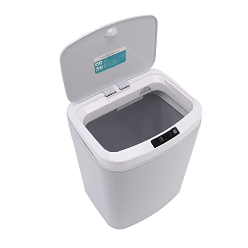 Pssopp Sensor Mülleimer 16L Abfalleimer mit Sensor Infrarot Badabfalleimer Automatischer Mülleimer ür Küche, Wohnzimmer, Badezimmer (Grau)