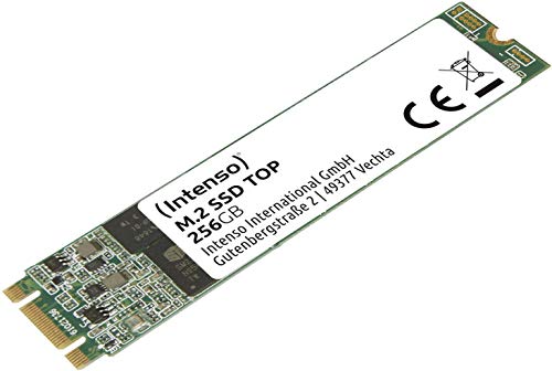 Intenso Interne M.2 SSD SATA III Top, 256 GB, 550MB/Sekunde, Festkörper-Laufwerk