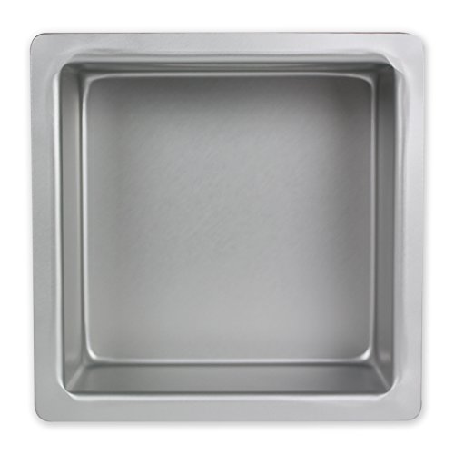 PME SQR113 Quadratische Kuchenform aus eloxiertem Aluminium, 279 x 279 x 76 mm, Silver, 28 x 28 x 7.5 cm