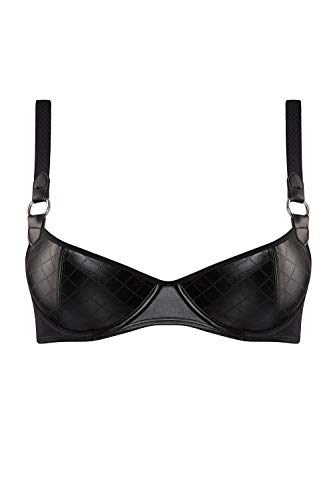 Damen marlies dekkers 1847 femme fatale bügel gepolsterter halbschalen-demi-bh schwarz 34dd