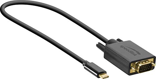 Speedlink USB-C zu VGA Kabel - USB-C to VGA Cable - 1,8 m - Full HD - schwarz