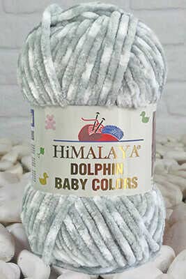 Himalaya Delphin Baby Colors (5er-Pack), 5 x 100 g, super sperriges Himalaya-Garn, Deckengarn, Samtgarn, Strickgarn, Amigurumi-Garn (80432)