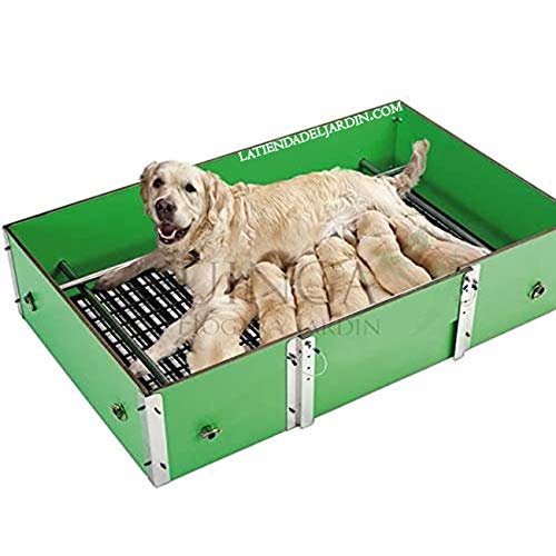 Hundekorb für mittelgroße Hunderassen Maße in cm 122 x 77 x 35 h. Verhindert das Ausleben von Welpen in professionellen Züchtern