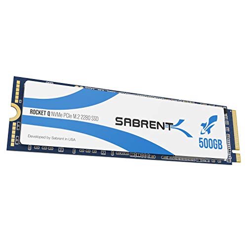 Sabrent Rocket Q 500GB NVMe PCIe M.2 2280 Interne Hochleistungs-Solid-State SSD (SB-RKTQ-500)