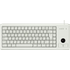G84-4400LUBDE-0 - Tastatur, USB, grau, kompakt, Trackball