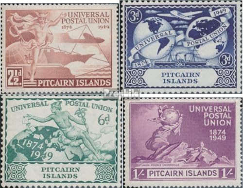 Prophila Collection Pitcairn 15-18 (kompl.Ausg.) postfrisch ** MNH 1949 Weltpostverein (Briefmarken für Sammler) Seefahrt/Schiffe