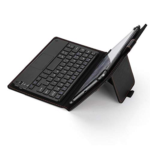 Bluetooth-Tastatur mit Touchpad und Schutzhülle für 7-8-Zoll-Tablet, Bluetooth-Tastatur für Mehrere Geräte Geeignet für Android/iOS/Windows-Systeme