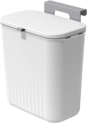 Hängender Kompostbehälter, hängender Mülleimer for die Küche, hängende Küchenabfallbehälter (Farbe: Weiß) (Color : Wit)