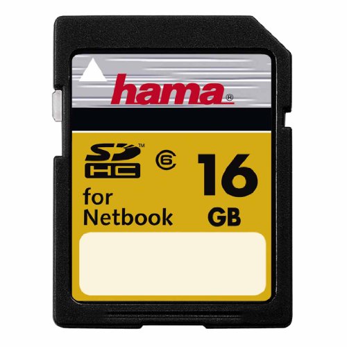 Hama HighSpeed Pro SD HC 16GB Speicherkarte Class 6 für Netbook