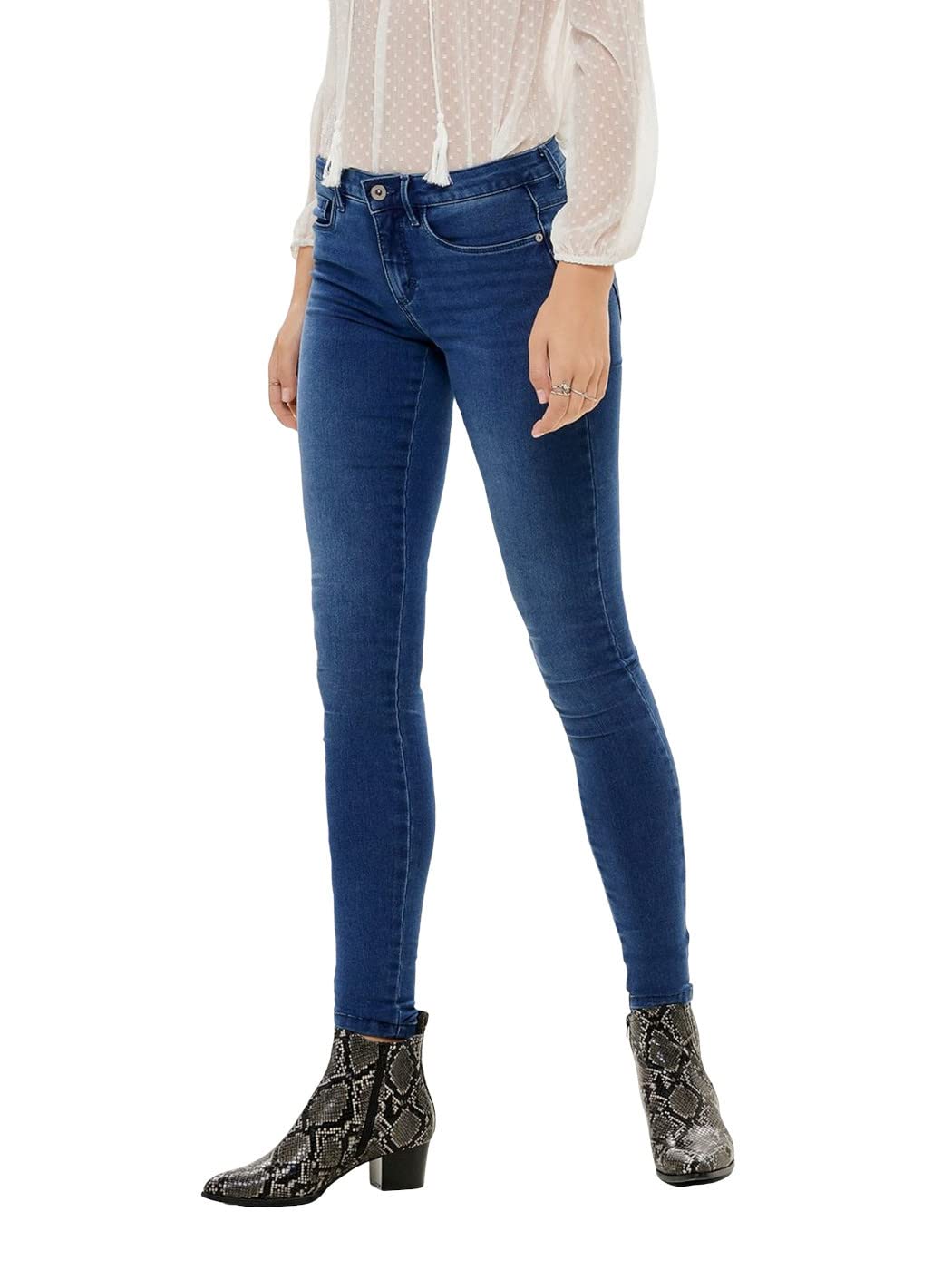 ONLY Damen Jeans 15096177 Blau Xs-30