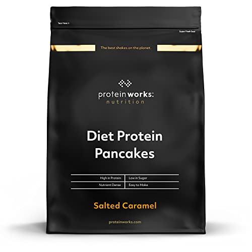Diet Protein Pancakes| Salted Caramel | Proteinreicher, zuckerarmer Snack | Schnell & einfach herzustellen | Protein Works | 1kg