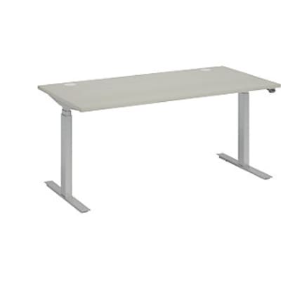 kaiserkraft | Schreibtisch Bottom-UP Silver | BxT 1800 x 800 mm | lichtgrau