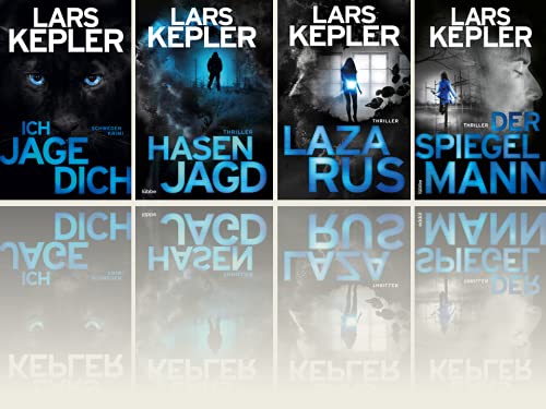 N.N. Lars Kepler | Die Joona Linna-Reihe | 4er Set als Softcover | Ich jage dich + Hasenjagd + Lazarus + Der Spiegelmann