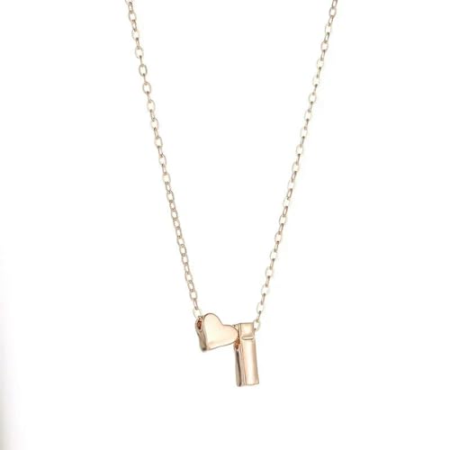 GURIDO Mode Tiny Herz Dainty Initial Halskette Gold Silber Farbe Brief Name Choker Halskette Für Frauen Anhänger Schmuck Geschenk