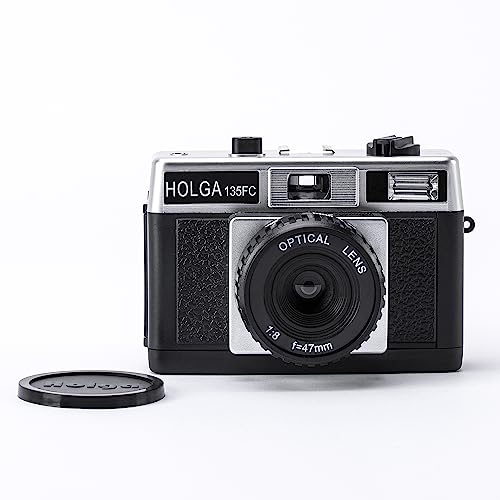 Holga 35mm Foto Film Kamera mit Blitz schwarz artLINE