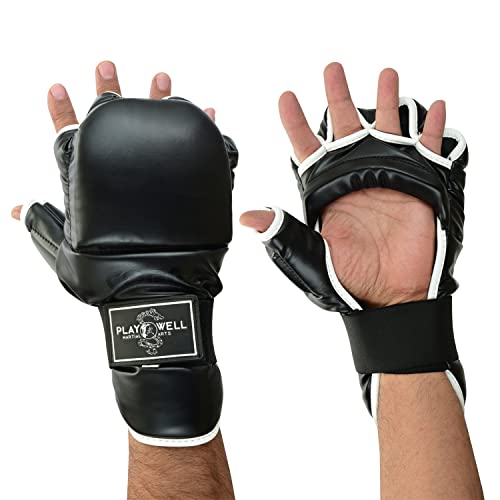 Playwell Elite Range : Kampfsport Kung Fu Cobra Ringen & Sparring Handschuhe - Neu (Groß / XL)