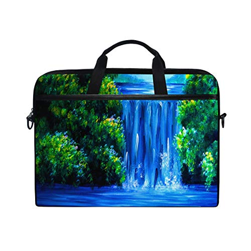 LUNLUMO Waterfalls Paintings Laptop- und Tablet-Hülle für 38,1 cm (15 Zoll), strapazierfähig, für Business/Uni/Damen/Herren