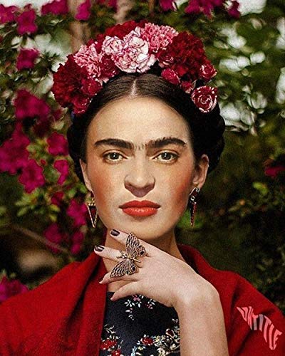 Malen Nach Zahlen-Kits Frida Kahlo Selbstporträt Malen Nach Zahlen Für Erwachsene Und Kinder DIY Ölgemälde-Geschenk-Kits