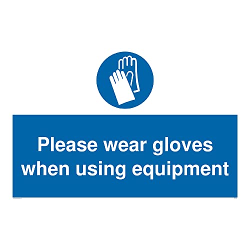 Bitte tragen Sie Handschuhe bei der Verwendung von Ausrüstung.