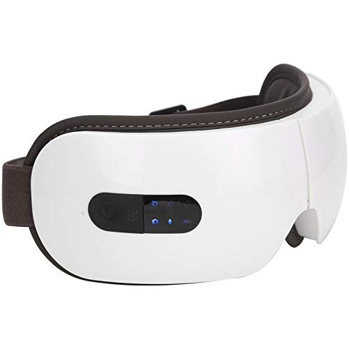 Augenmassagegerät mit Wärme, tragbare elektrische Bluetooth-Musik Einstellbares Gummiband Luftdruck-Augenmassagegerät Wiederaufladbare kabellose faltbare Augenmassage zur Linderung von Augenermüdung