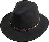 rollbarer Hut in 3 Farben, Kopfgroesse: 59, Schwarz