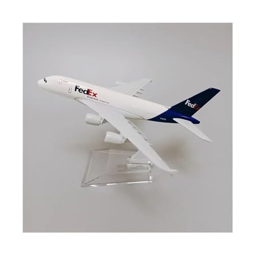 EUXCLXCL Für United States Air Force One B747 Boeing 747 Airline-Modell, Legiertes Metall, 16 cm (Size : FedEx A380)
