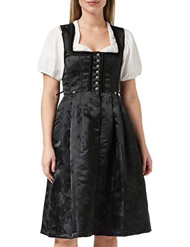 Stockerpoint Damen Dirndl Odette Kleid für besondere Anlässe, schwarz, 46