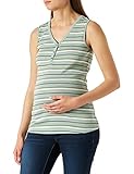 ESPRIT Maternity Damen T-shirt Nursing Sleeveless Stripe T Shirt, Frosty Green - 311, 44 EU