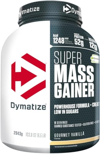 Dymatize Super Mass Gainer Gourmet Vanilla 2943g - Weight-Gainer Pulver + Kohlenhydrate, BCAAs und Casein