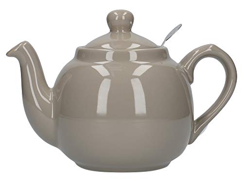 London Pottery Teekanne mit Filter, für 2 Tassen, Grün, keramik, grau, 2 Cup