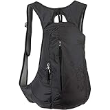 Jack Wolfskin 2005322 Ancona, komfortabler Tagesrucksack für Frauen, Damen Rucksack mit schlankem Schnitt, praktischer Backpack extra für Frauen, Schwarz