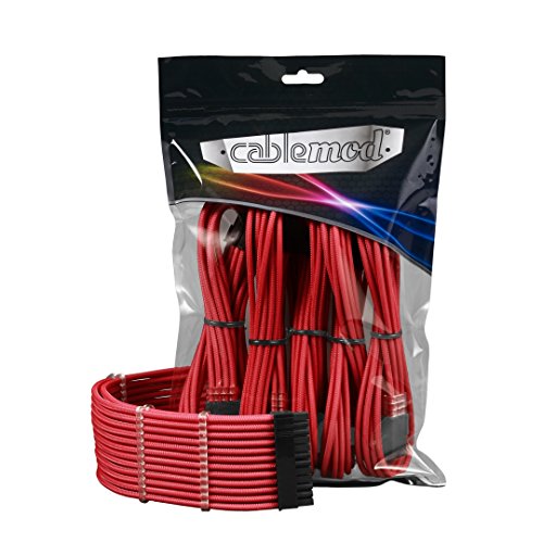 CableMod PRO ModMesh Cable Extension Kit - RED Kabelmanagement, rot, 10-teilig